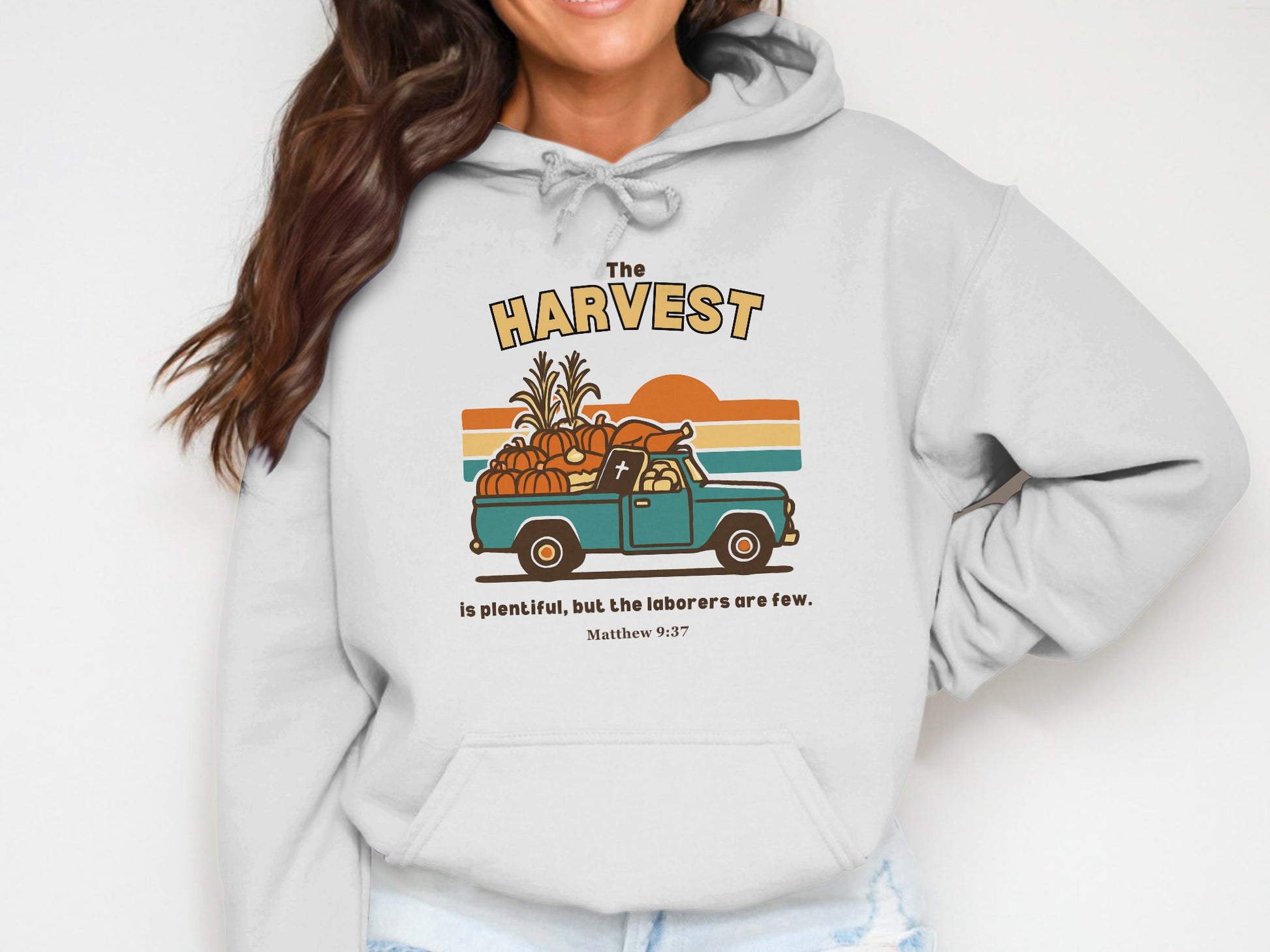 The Harvest Inspirational Graphic Hoodie for Casual Wear