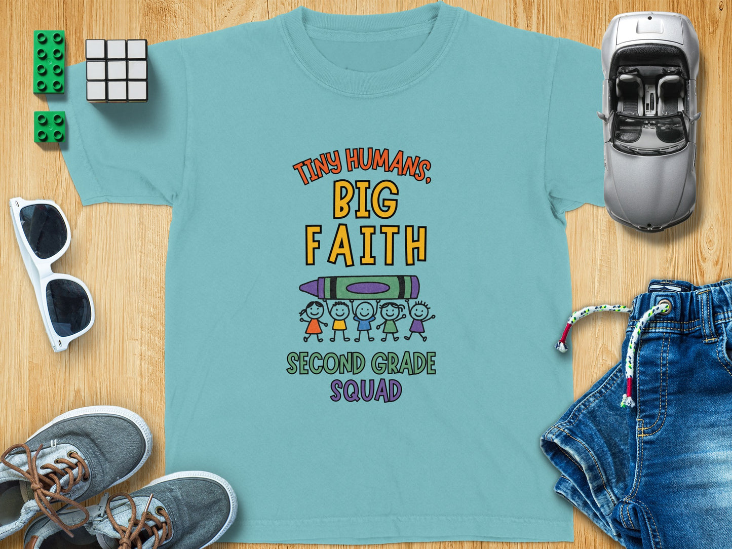 Big Faith Second Grade Vintage T-Shirt