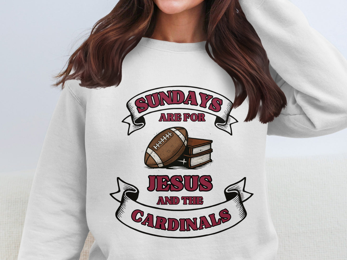 Sundays Are for Jesus and the Cardinals Sweatshirt product type