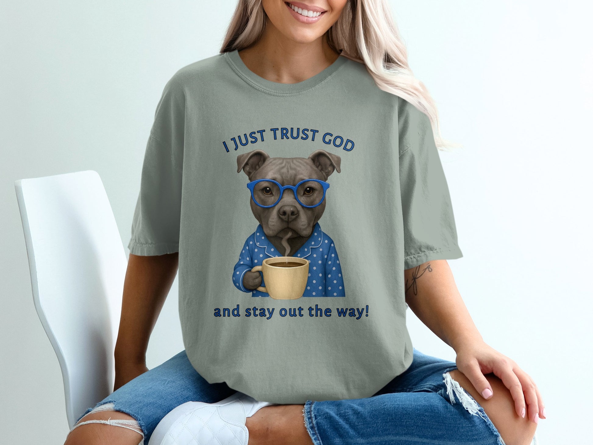 I Just Trust God And Stay Out The Way product