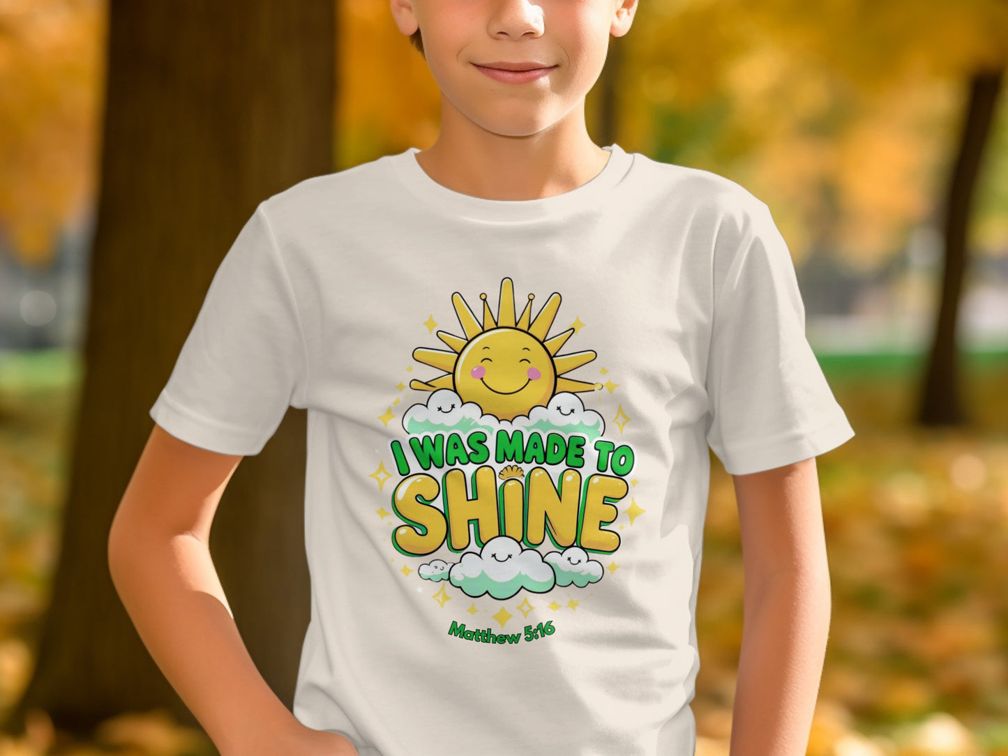 I Was Made To Shine Matthew 5:16 Inspirational T-Shirt