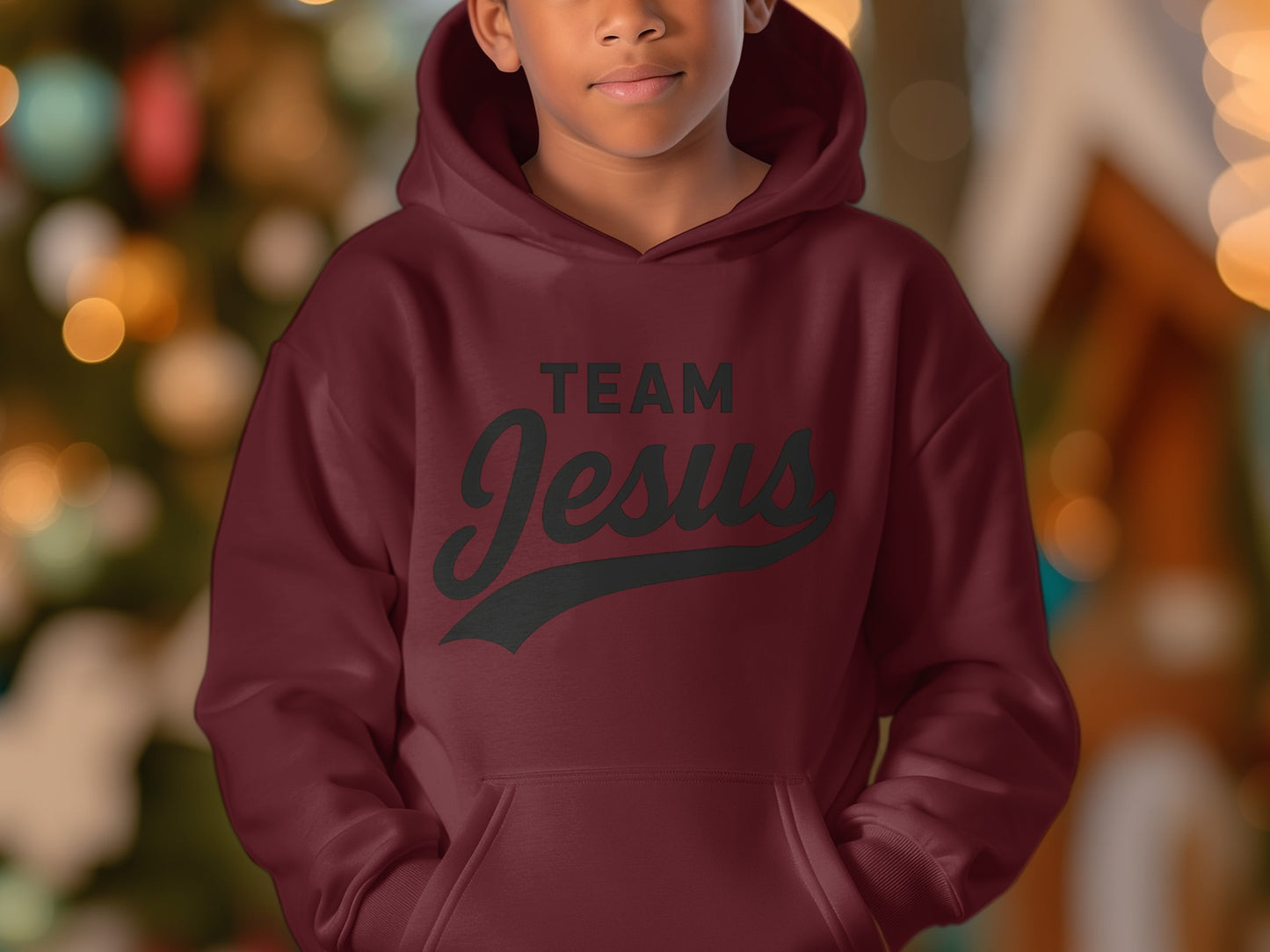 Team Jesus Hoodie Christian Faith Apparel Product