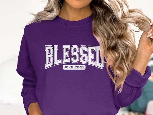 Blessed John 20:29 Graphic Christian Apparel