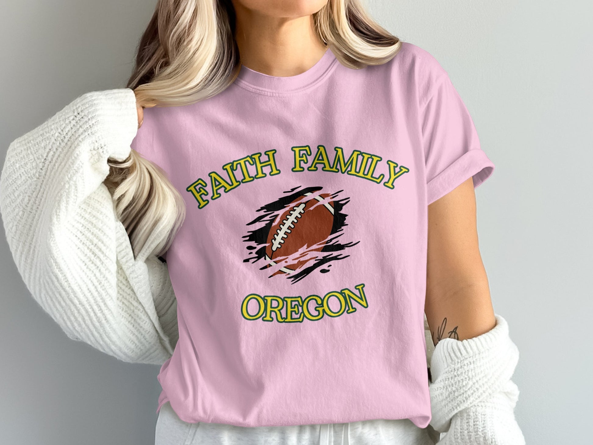 Faith Family Oregon Graphic Shirt for Sale