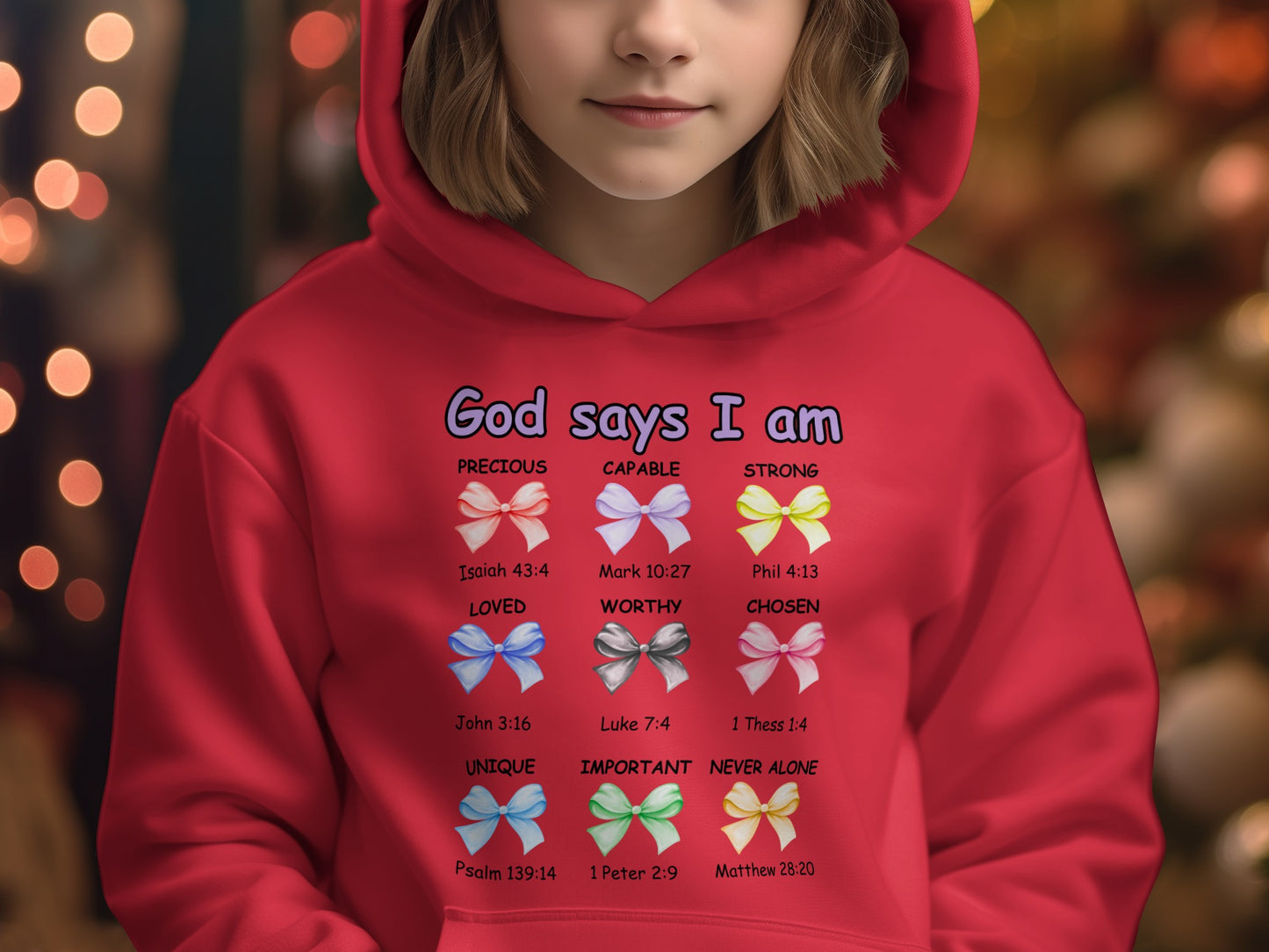 God Says I Am Christian Quote Hoodie