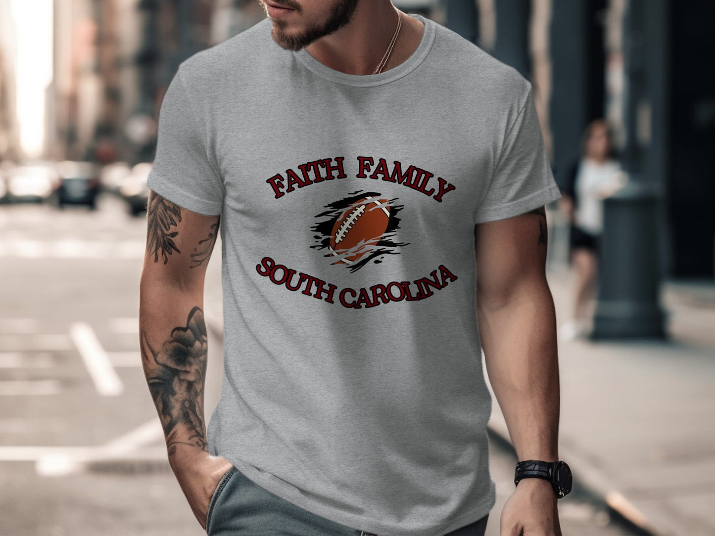 Faith Family South Carolina Football T-shirt