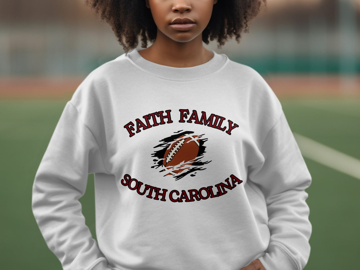 Faith Family South Carolina Football Sweatshirt product