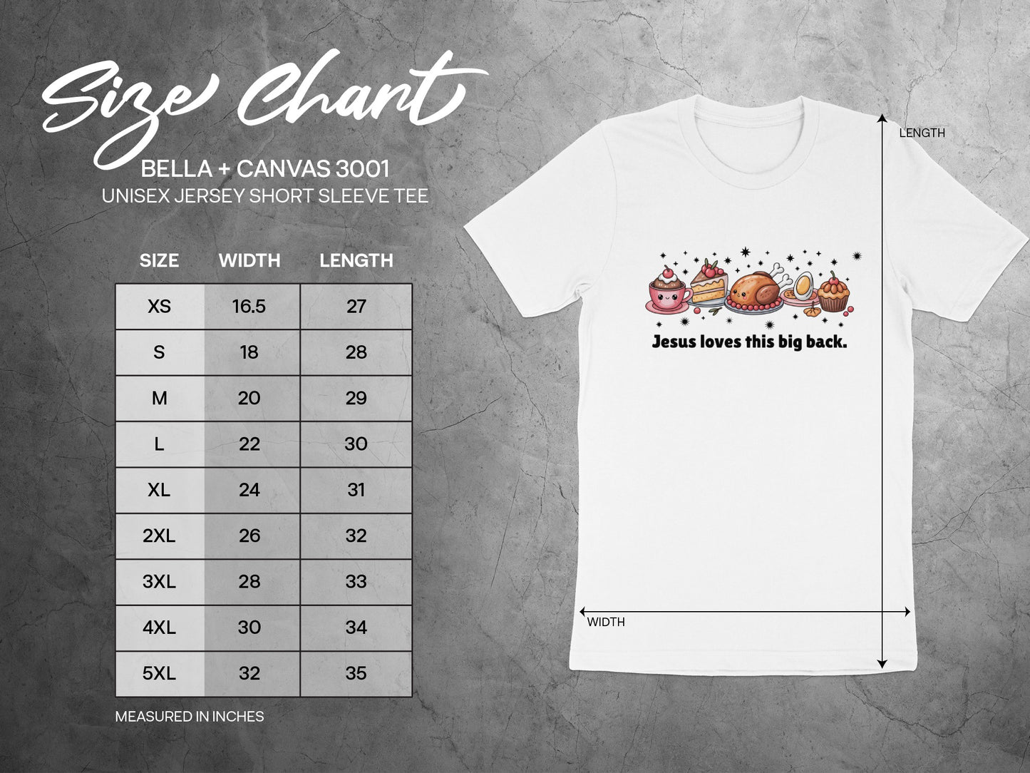 Jesus Loves This Big Back Unisex Jersey Short Sleeve Tee