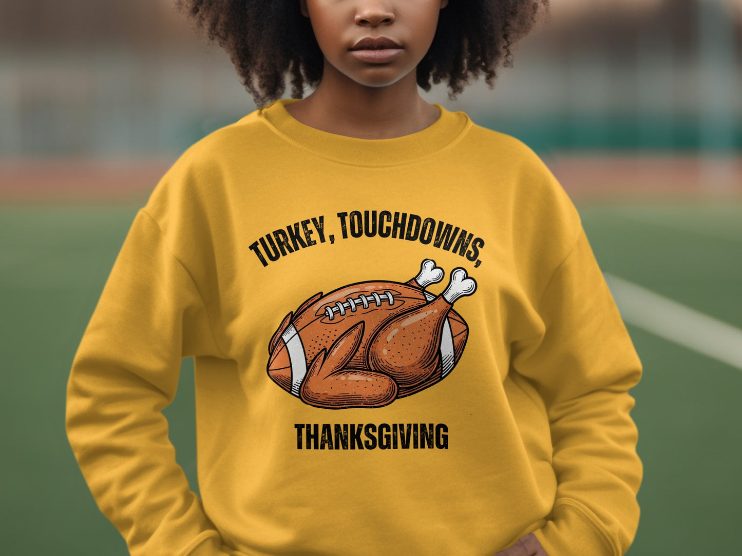 Turkey Touchdowns Thanksgiving Sweatshirt product