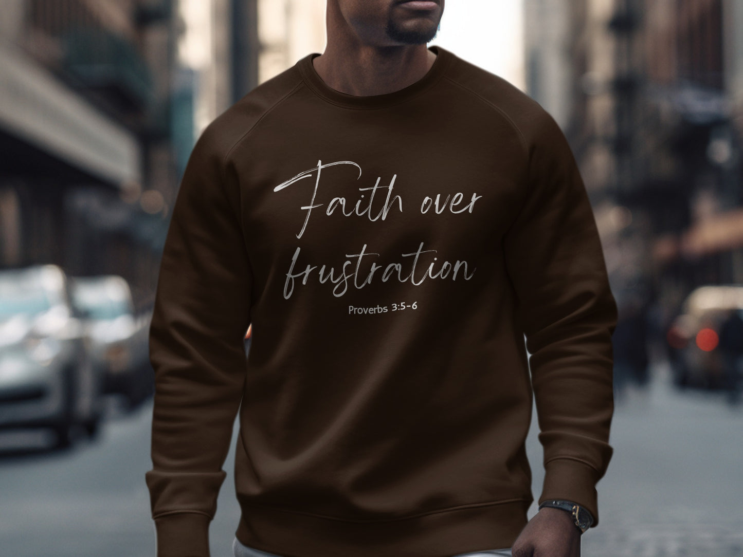 Faith Over Frustration Sweatshirt Proverbs Product
