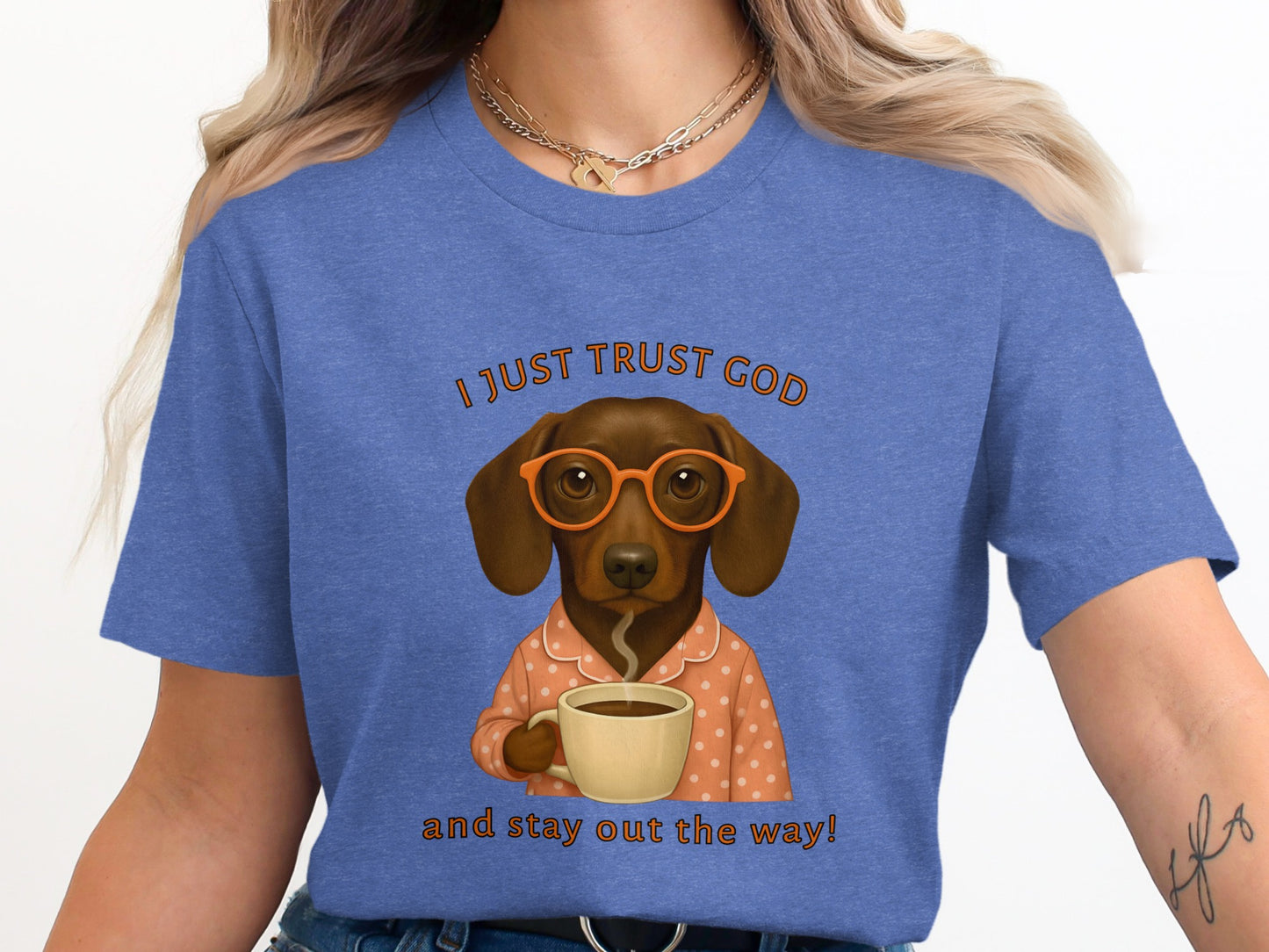 I Just Trust God and Stay Out the Way Graphic Tee