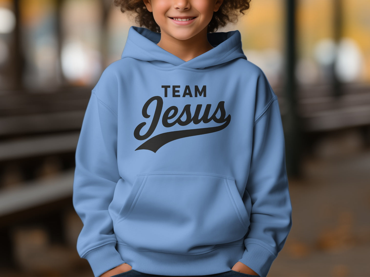 Team Jesus Hoodie Bold Faith Statement Apparel