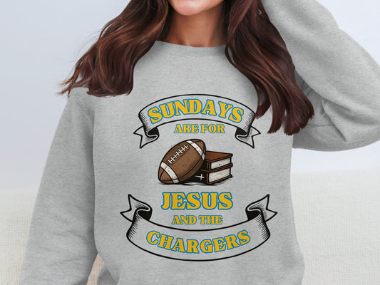 Sundays Are For Jesus And The Chargers product