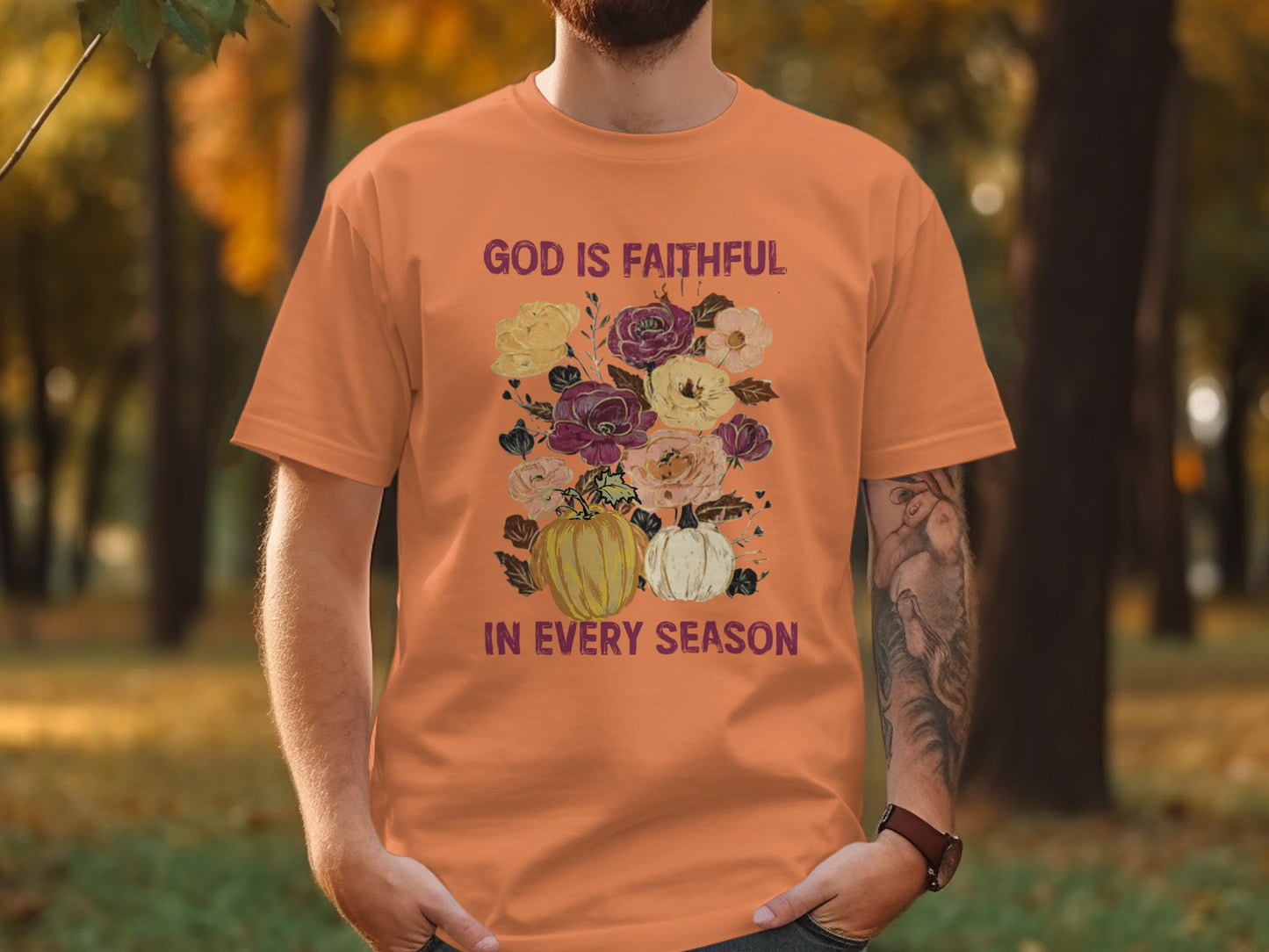God is Faithful in Every Season Inspirational T-Shirt