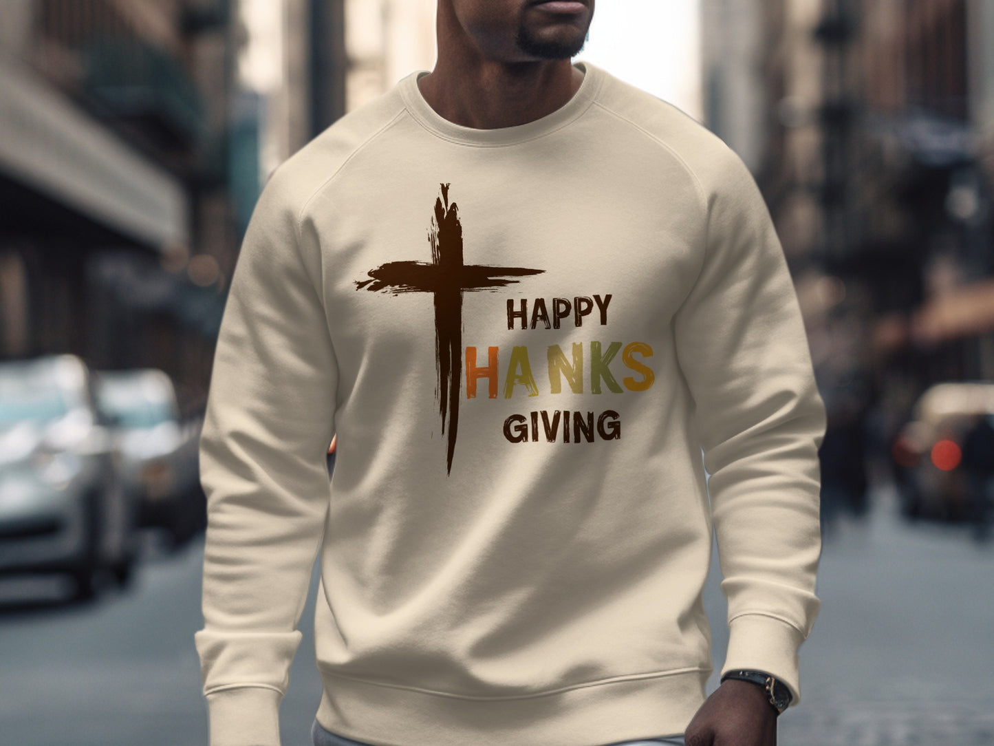 Happy Thanks Giving Cross Sweatshirt product