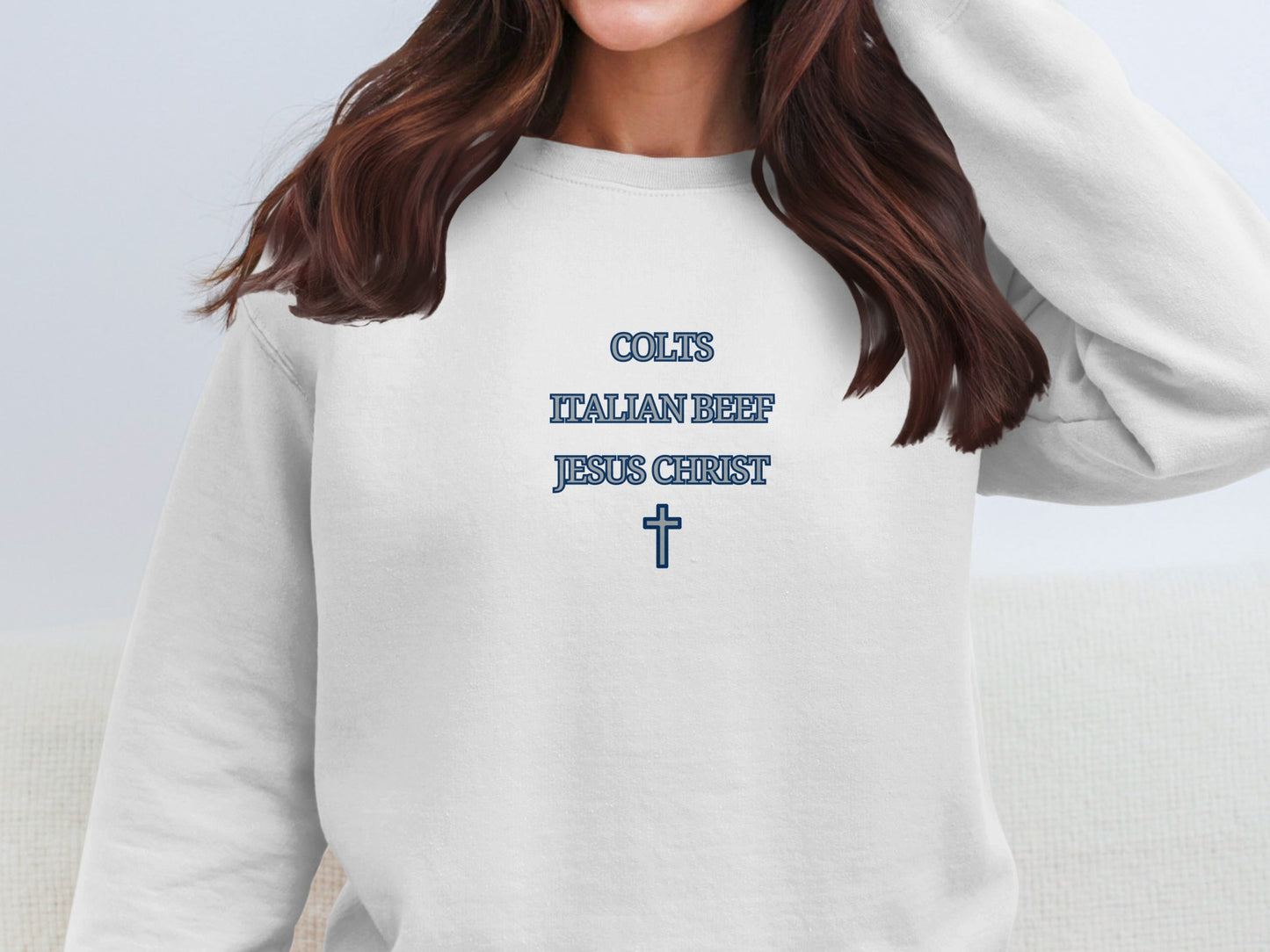 Colts Italian Beef Jesus Christ sweatshirt product