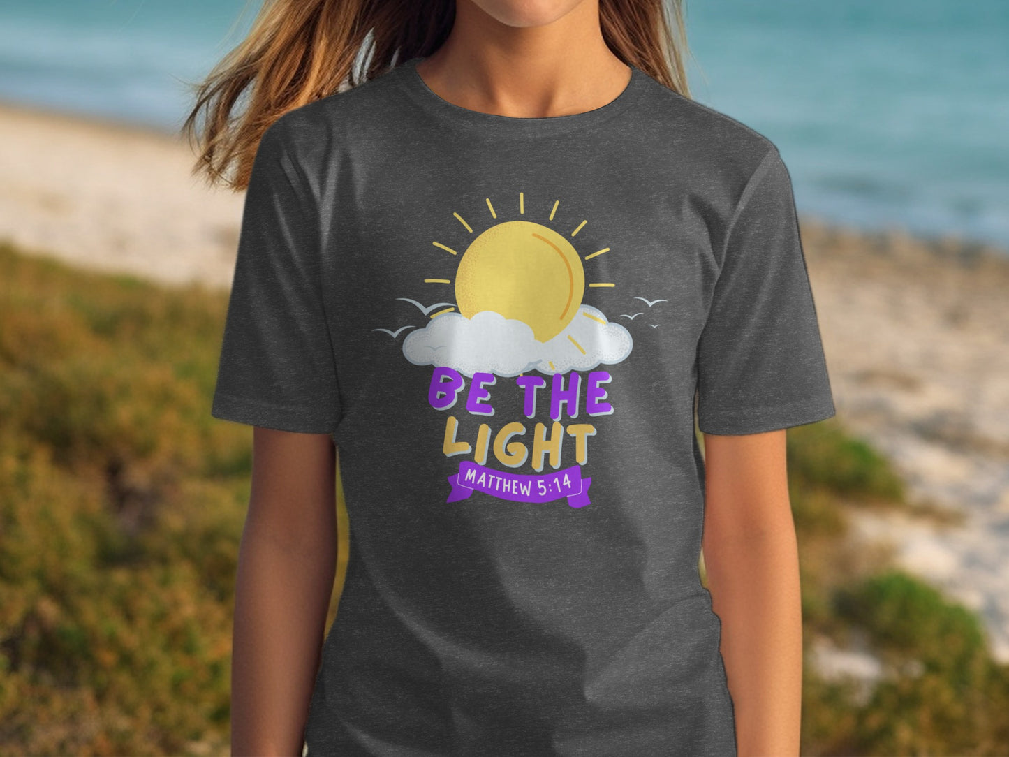 Inspirational Be The Light Graphic Tee