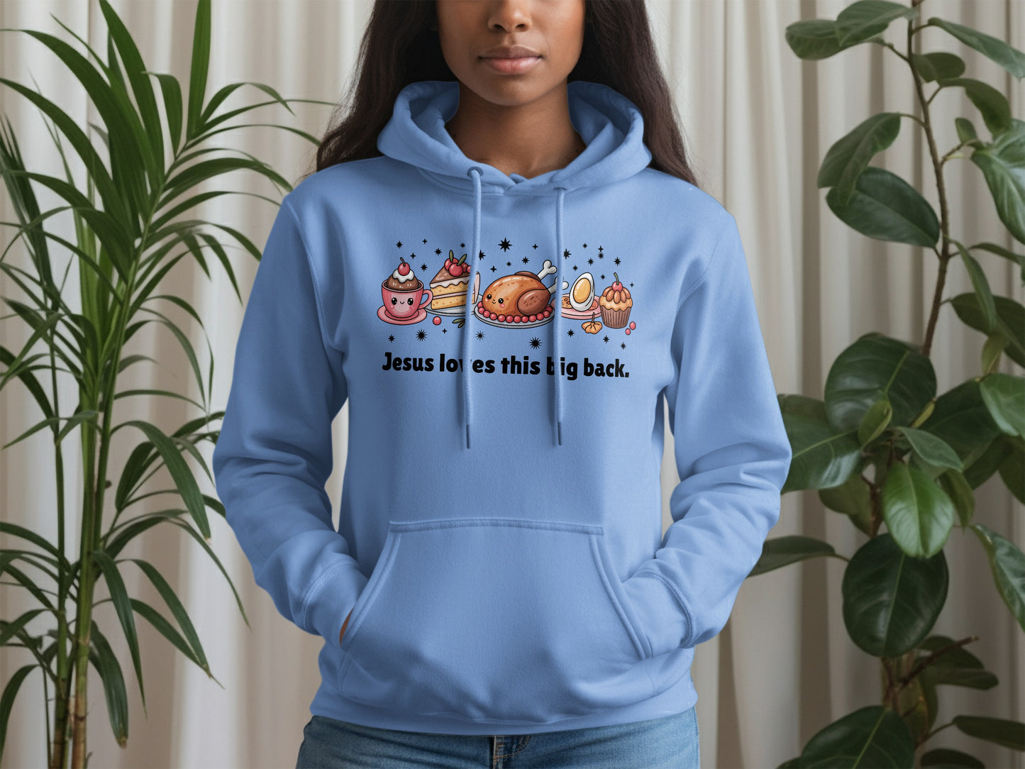 Jesus Loves This Big Back Bakery Treats Hoodie