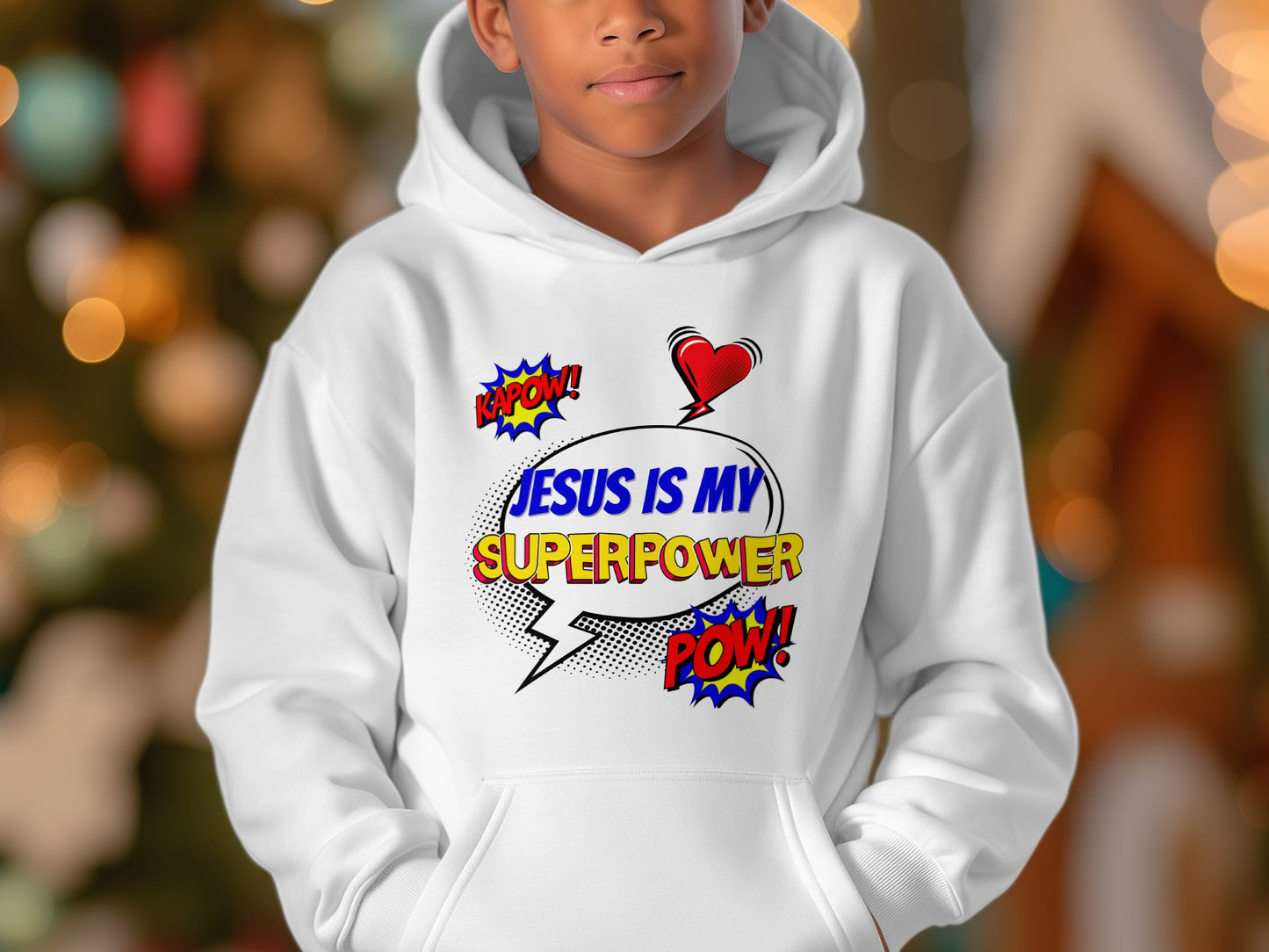 Jesus Is My Superpower Hoodie with Fun Graphics