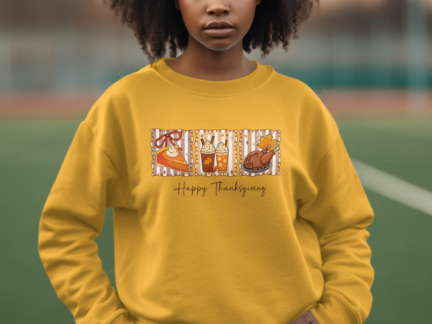 Happy Thanksgiving Graphic Sweatshirt Product