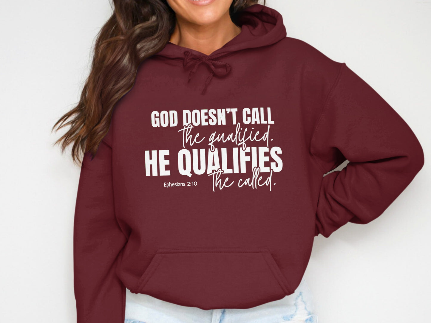 God Doesn't Call The Qualified Hoodie Product Type