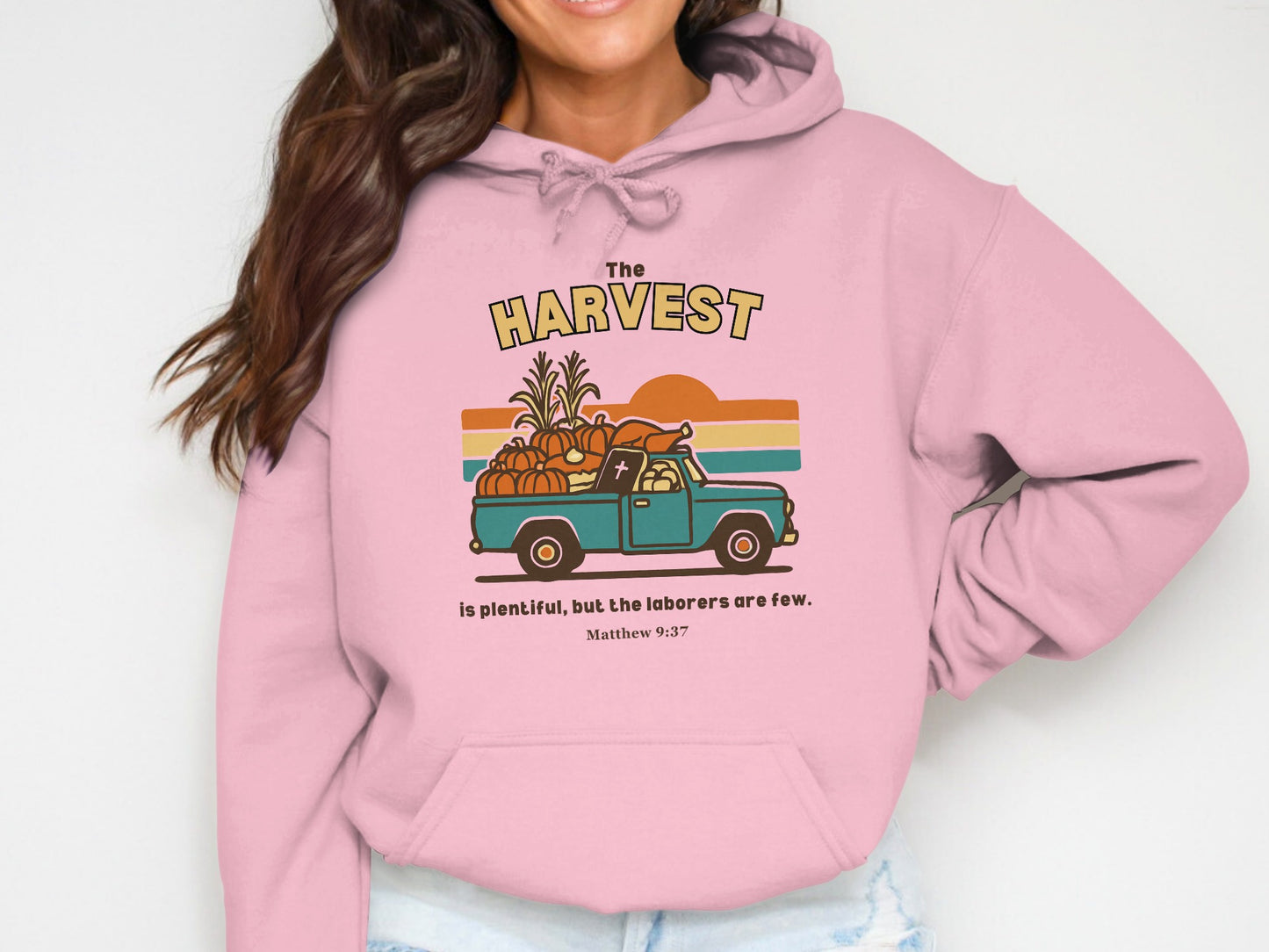 The Harvest Matthew 9:37 Inspirational Hoodie