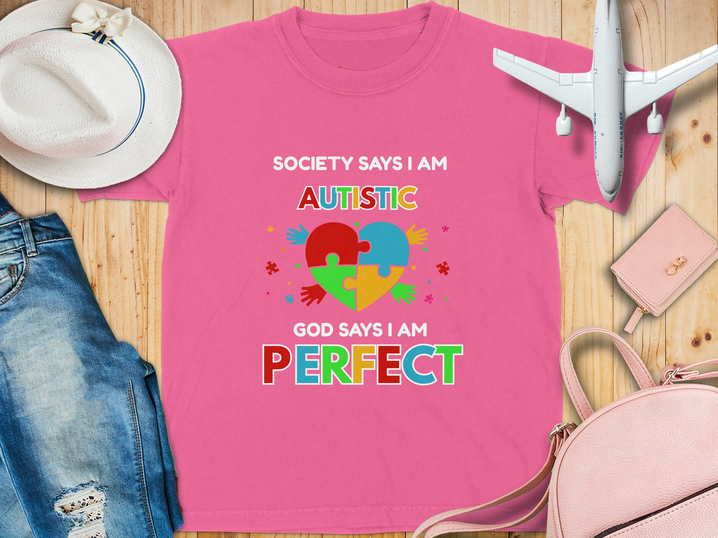 Society Says I Am Autistic God Says I Am Perfect Shirt