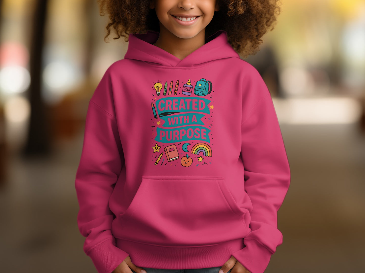 Created With A Purpose Kids Hoodie Product