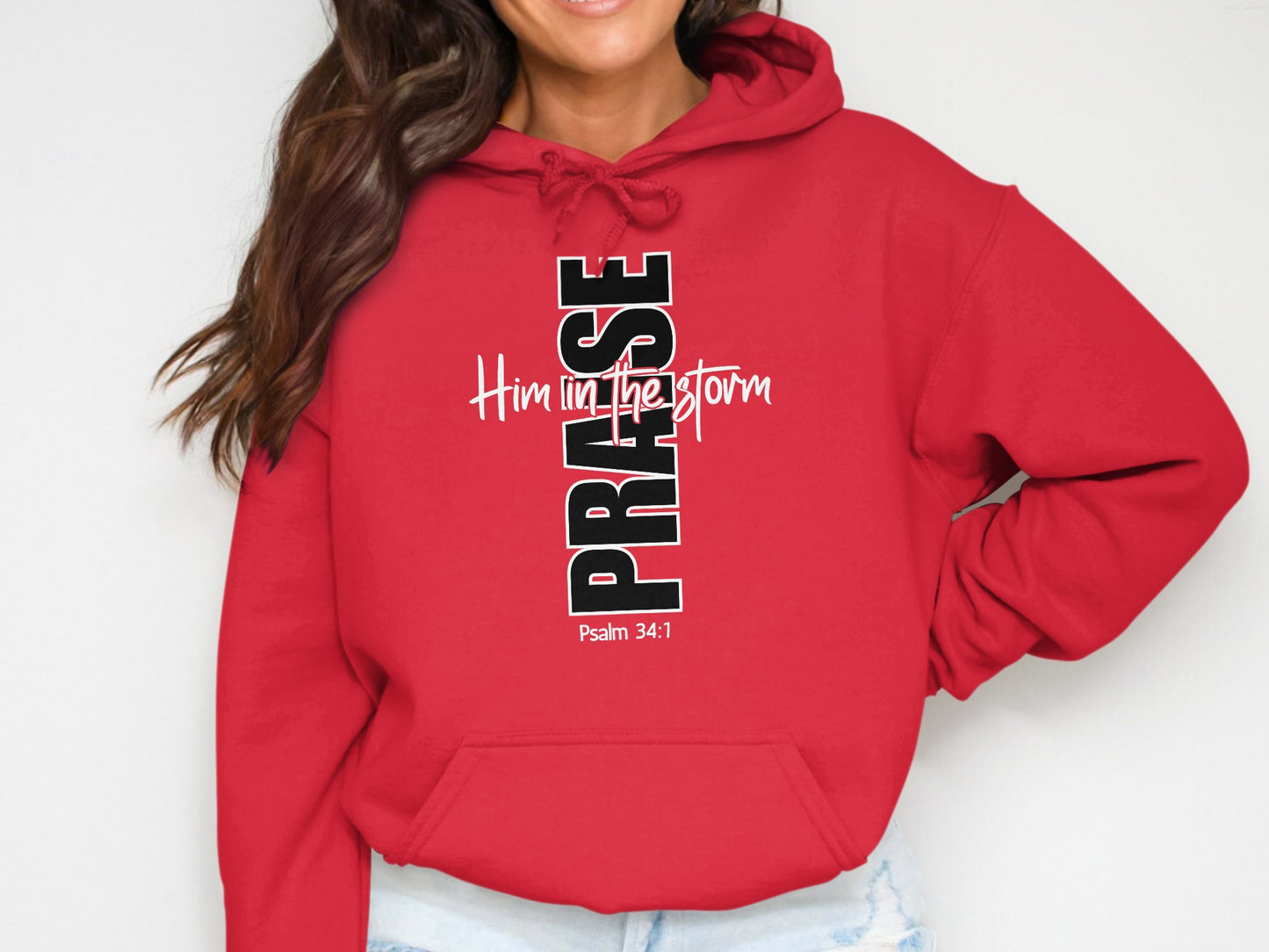 Praise Him In The Storm Psalm 34 1 Hoodie product
