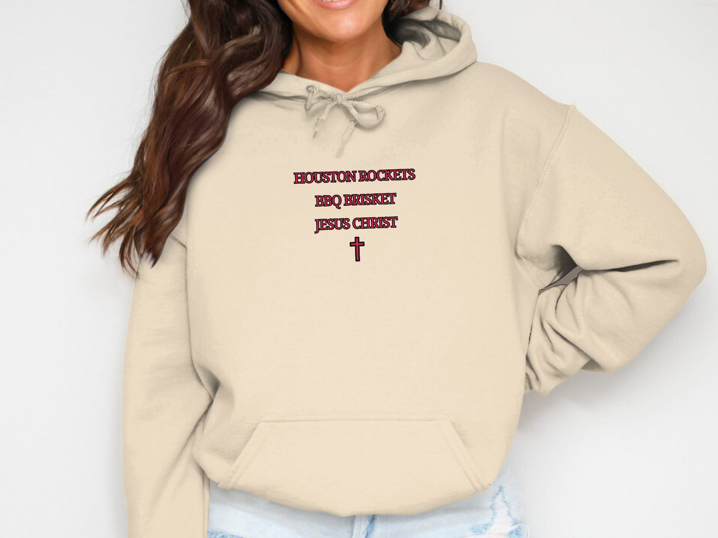 Houston Rockets BBQ Brisket Jesus Christ Hoodie