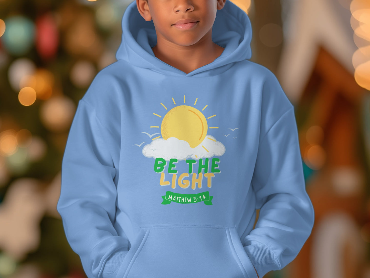 Be The Light Matthew 5:14 Hoodie for Kids