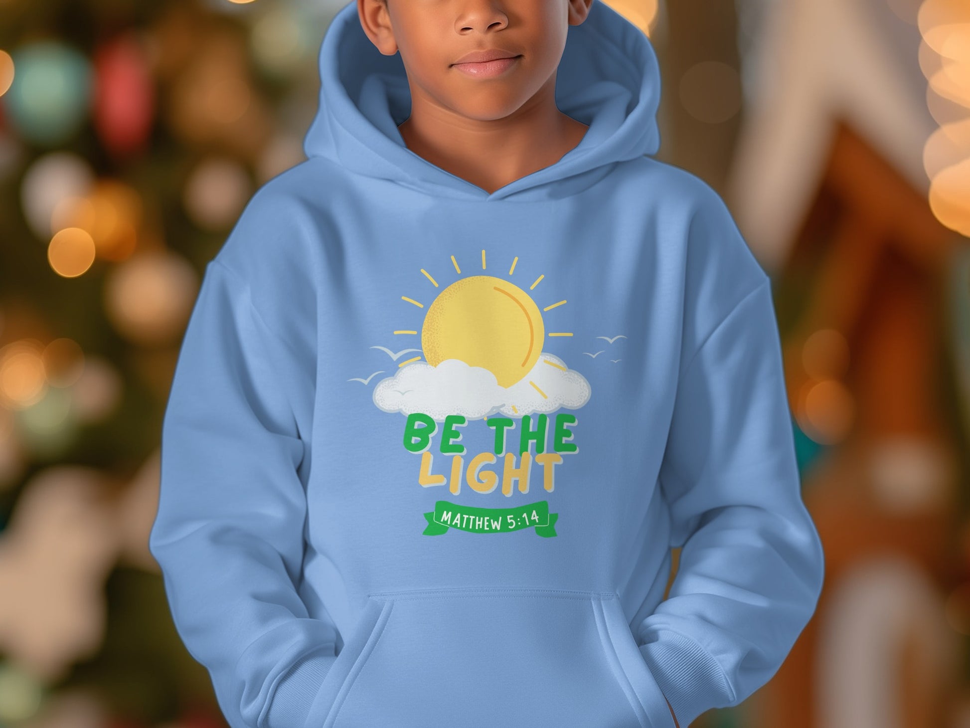 Be The Light Matthew 5:14 Hoodie for Kids