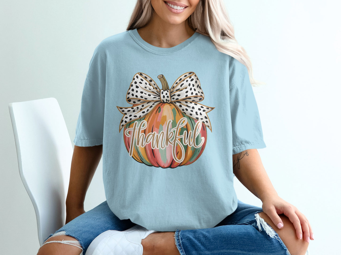 Thankful Pumpkin Graphic Tee for Stylish Comfort