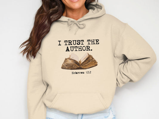I Trust The Author Hebrews 12:2 Hoodie product type