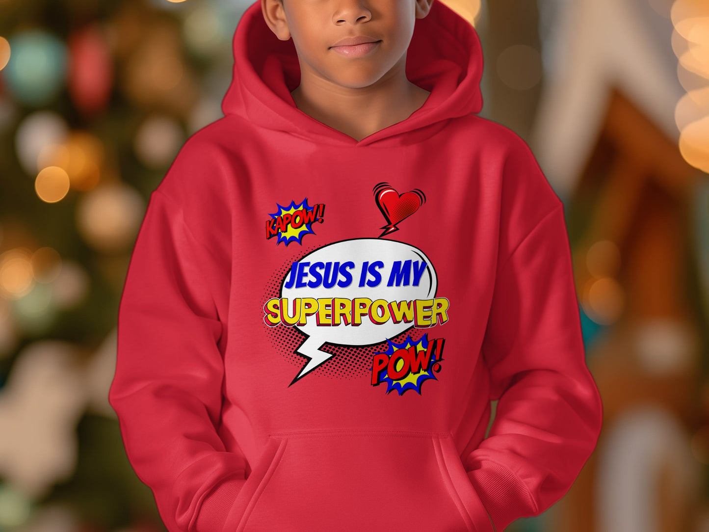 Jesus Is My Superpower Hoodie for Kids