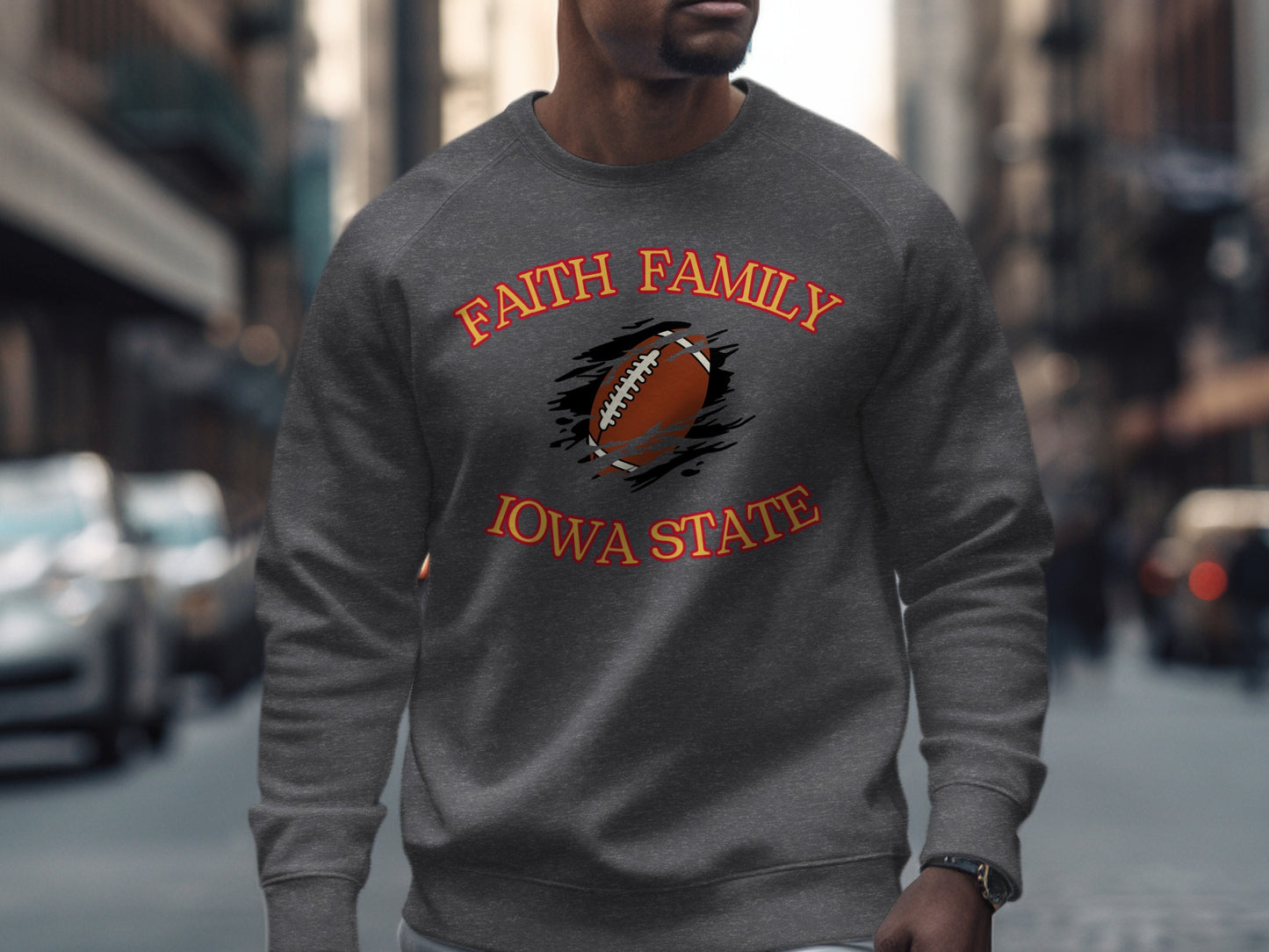 Faith Family Iowa State Graphic Sweatshirt product