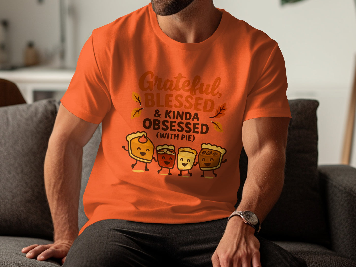 Grateful Blessed Kinda Obsessed with Pie T-shirt