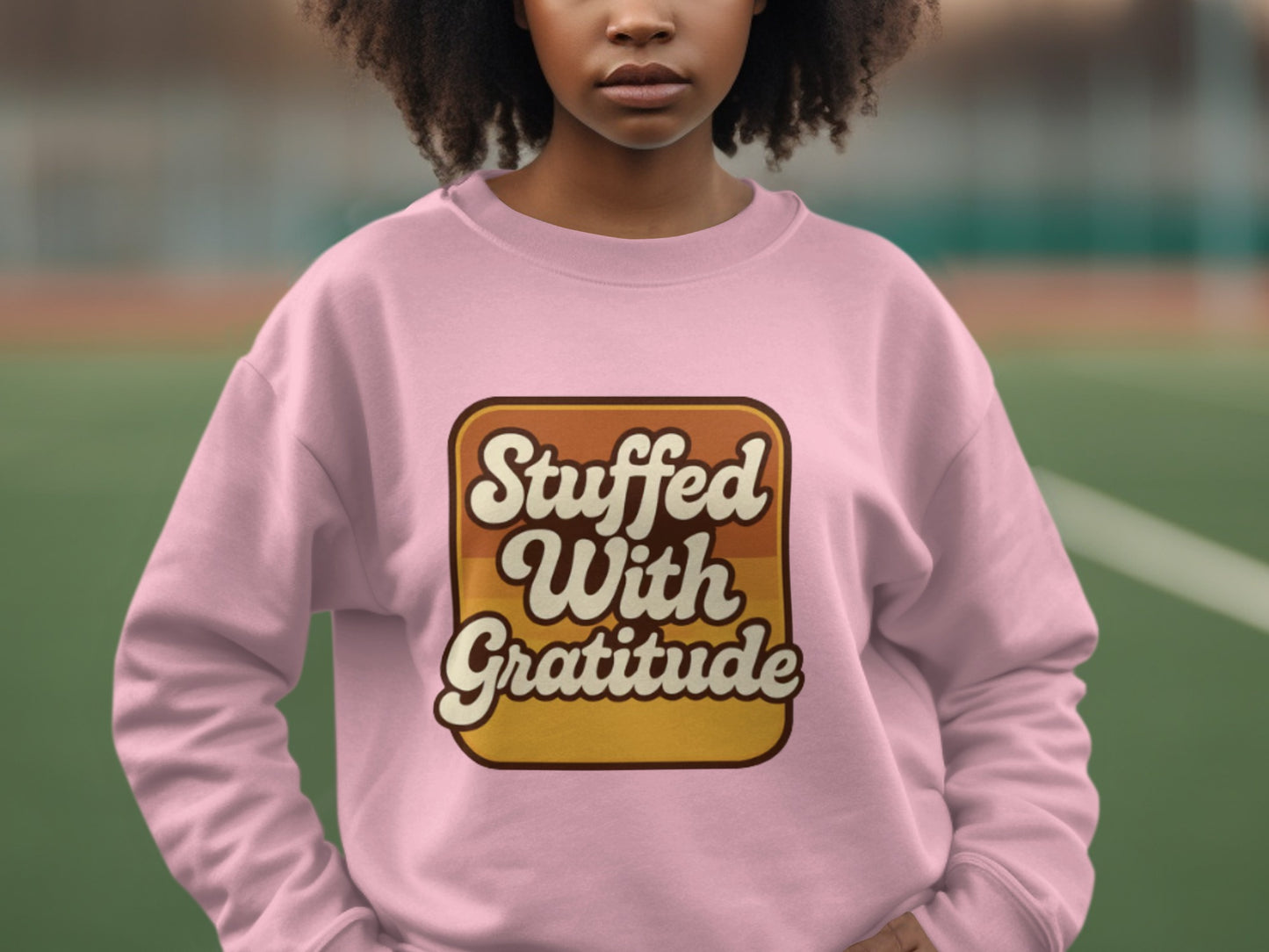 Stuffed With Gratitude Graphic Sweatshirt