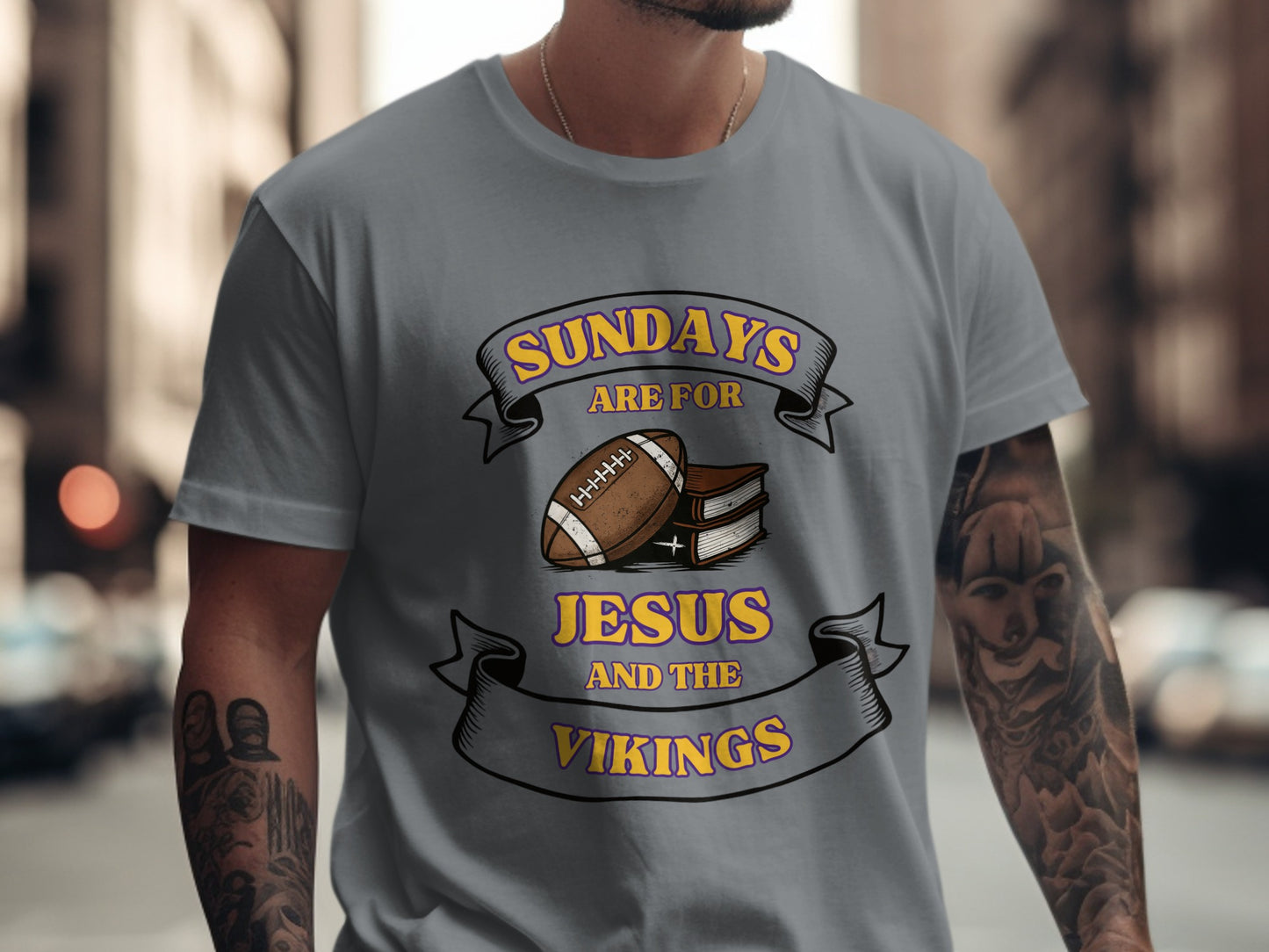 Sundays Are For Jesus And The Vikings T-Shirt product type