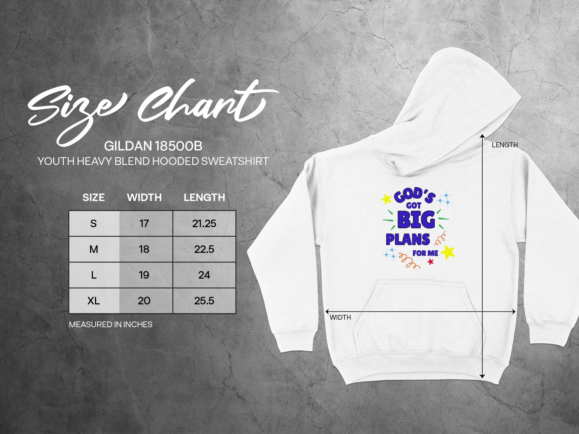 God's Got Big Plans For Me Youth Hoodie