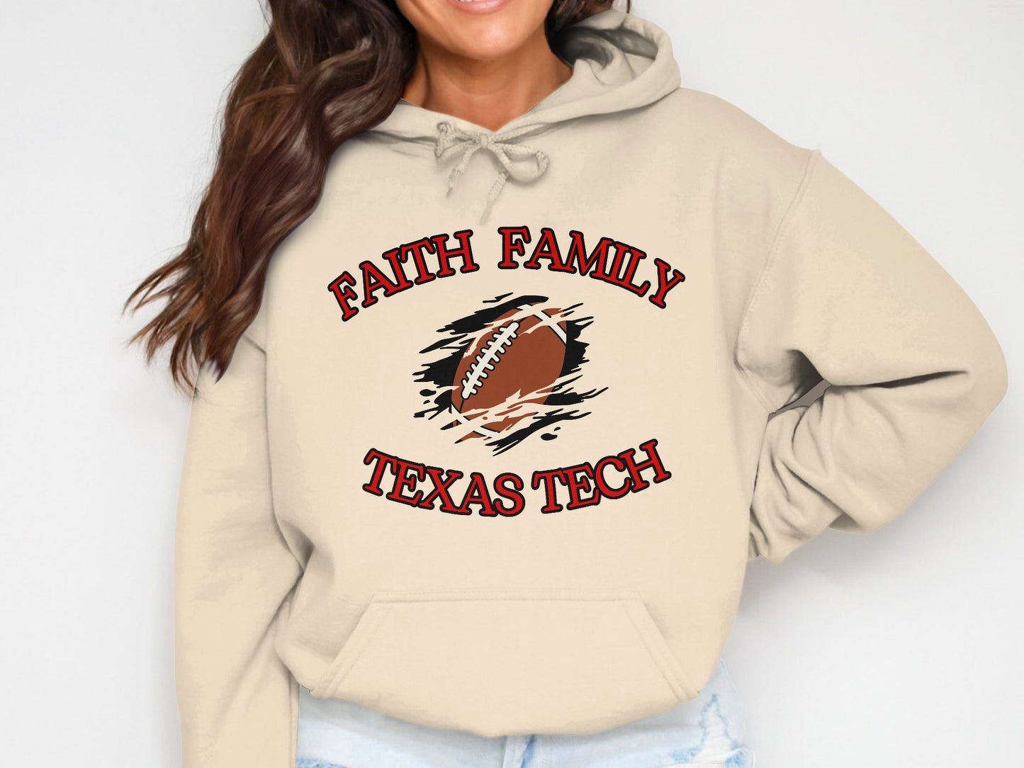 Faith Family Texas Tech Football Hoodie product