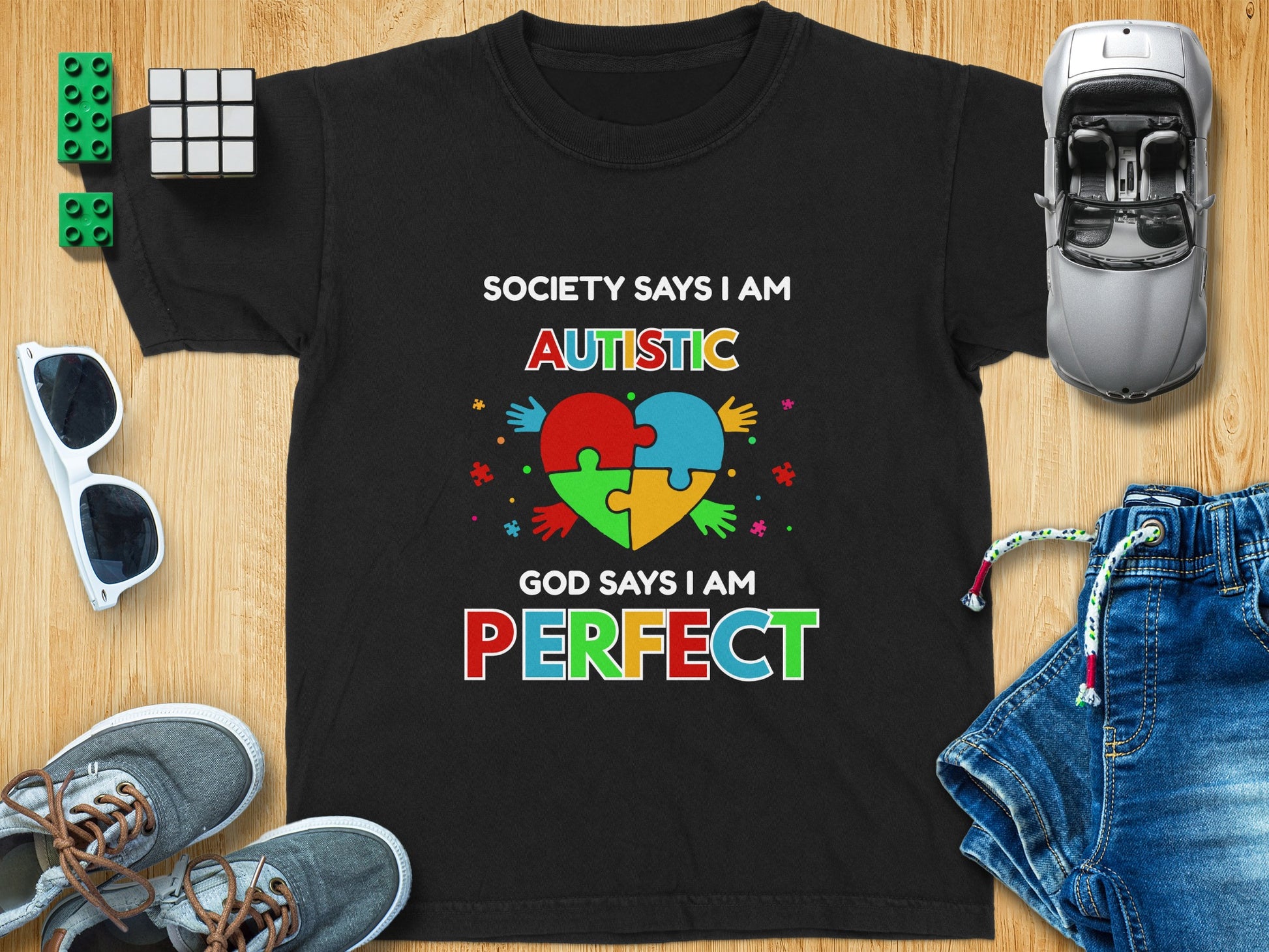 Society Says I Am Autistic God Says I Am Perfect Shirt