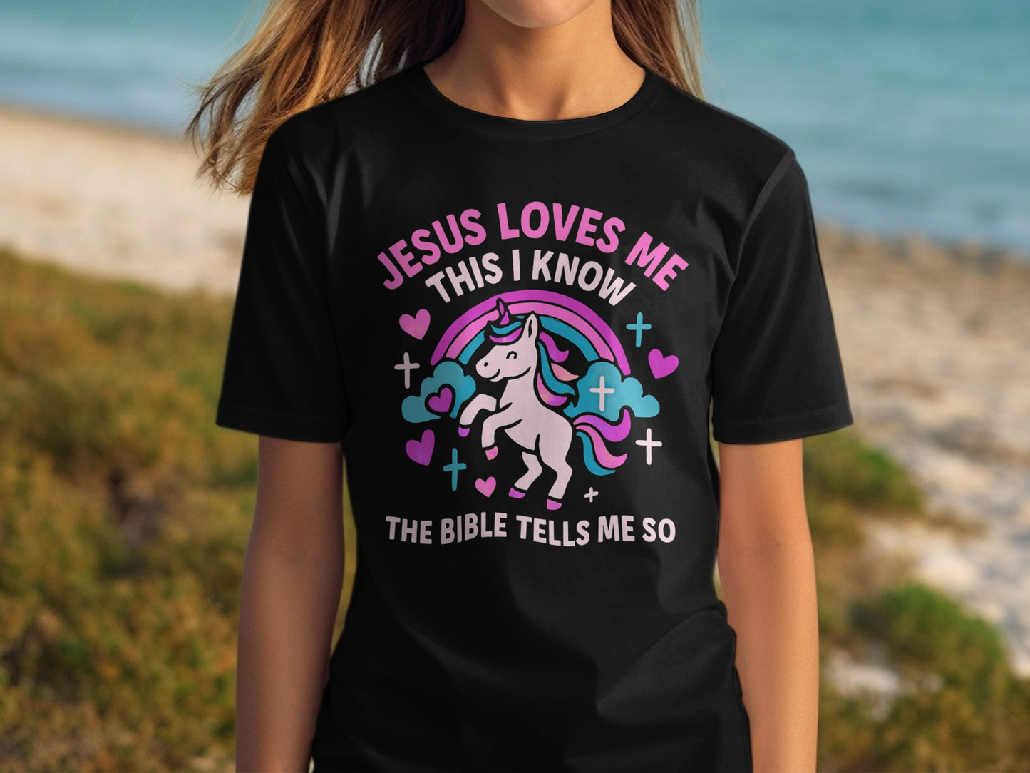 Jesus Loves Me This I Know Unicorn T-shirt