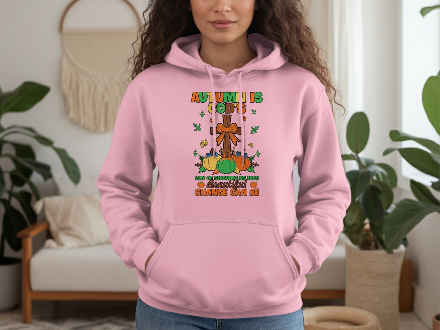 Autumn is God lovely season graphic hoodie