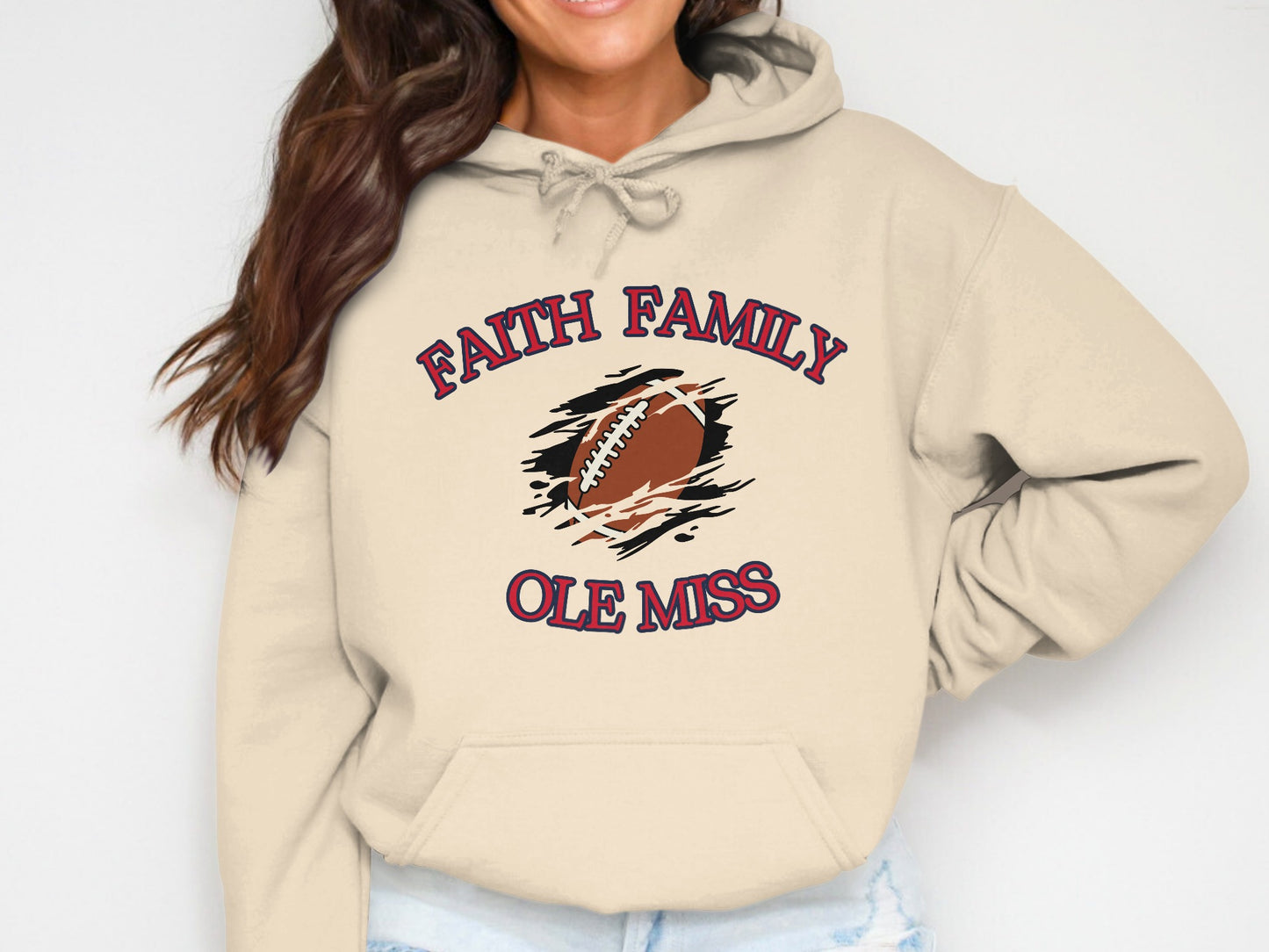 Faith Family Ole Miss Football Hoodie product