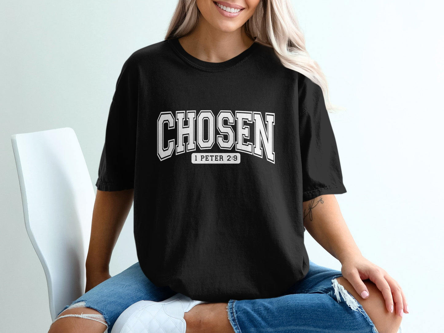 Chosen 1 Peter 2:9 Christian Graphic T-Shirt