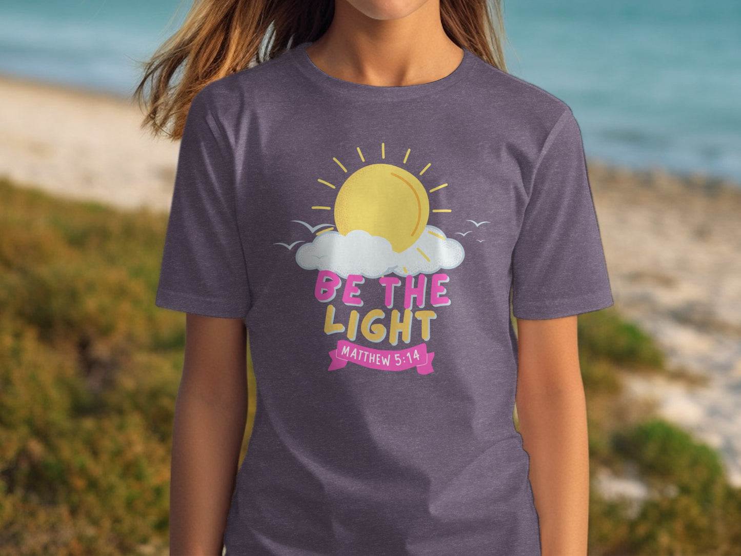 Bright Sun and Clouds Be the Light Graphic T-Shirt