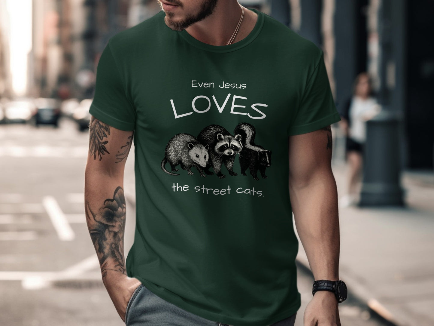Even Jesus Loves the Street Cats T-Shirt
