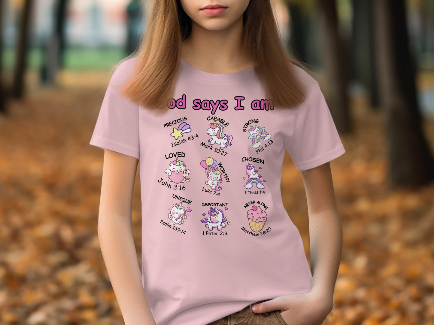 God Says I Am Adorable Graphic T-shirt Design