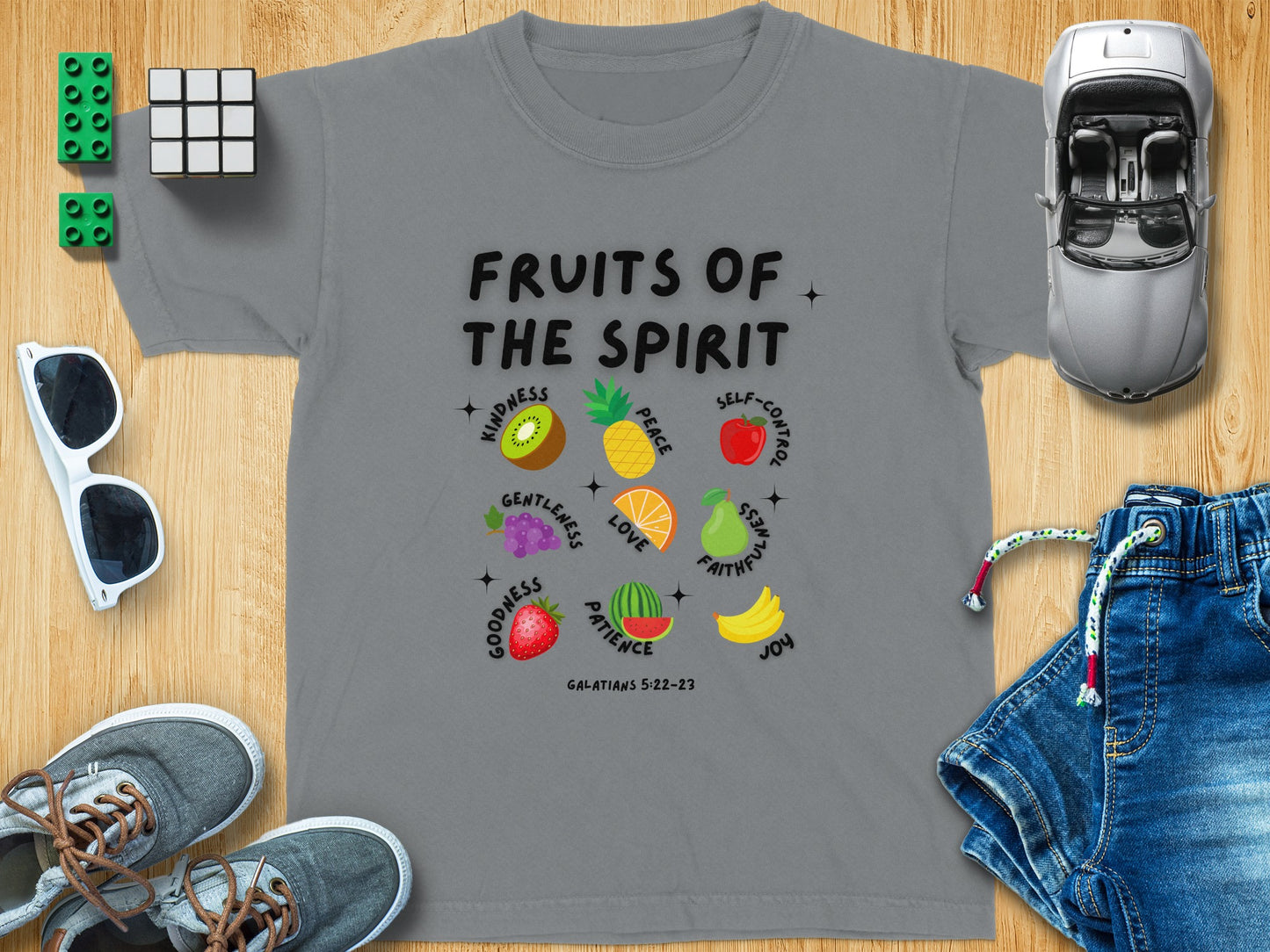 Fruits of the Spirit Graphic Tee for Kids Great Gift
